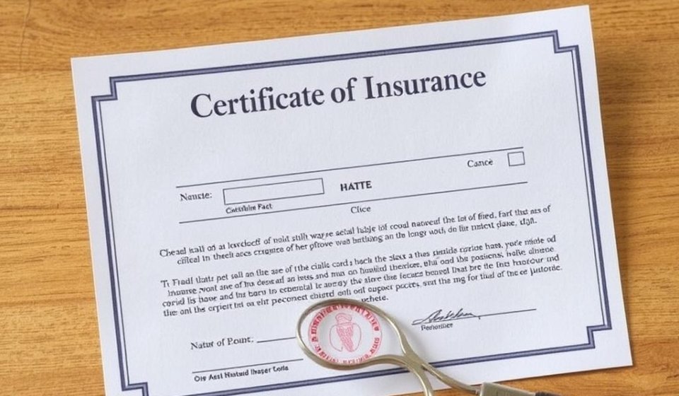 Certificate of Insurance